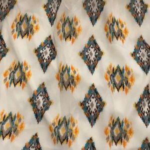 Aztec pattern off the shoulder top